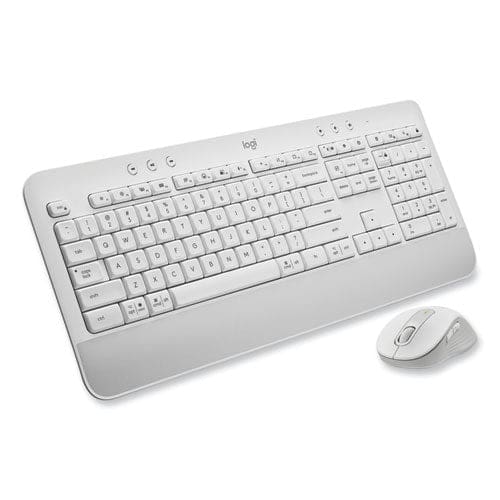 Logitech Signature Mk650 Wireless Keyboard And Mouse Combo For Business 2.4 Ghz Frequency/32 Ft Wireless Range Off White - Technology -