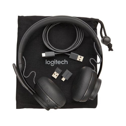 Logitech Zone Wireless Plus Msft Binaural Over The Head Headset Black - Technology - Logitech®