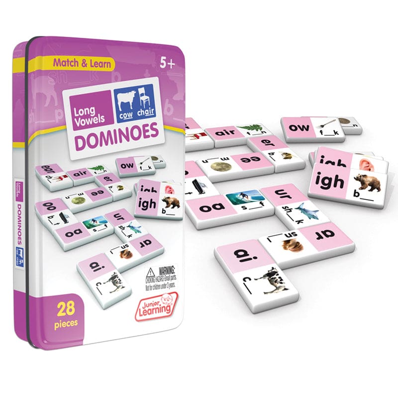 Long Vowels Dominoes (Pack of 6) - Dominoes - Junior Learning