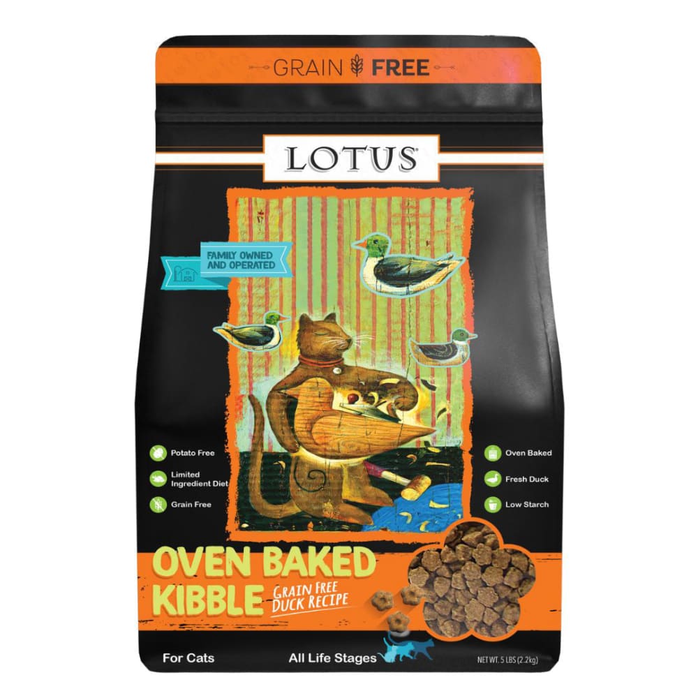 Lotus Cat Grain Free All Life Stages Duck 5Lb - Pet Supplies - Lotus