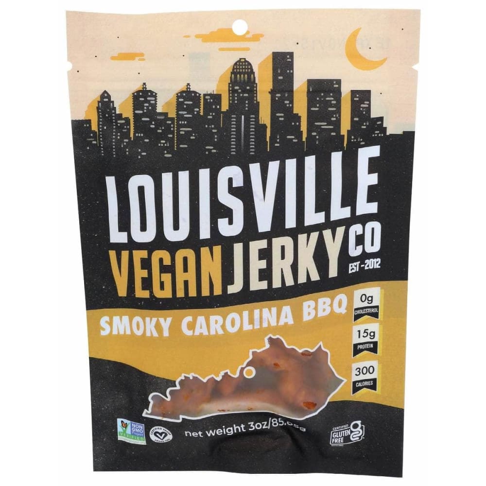 LOUISVILLE VEGAN JERKY LOUISVILLE VEGAN JERKY Smokey Carolina BBQ, 3 oz