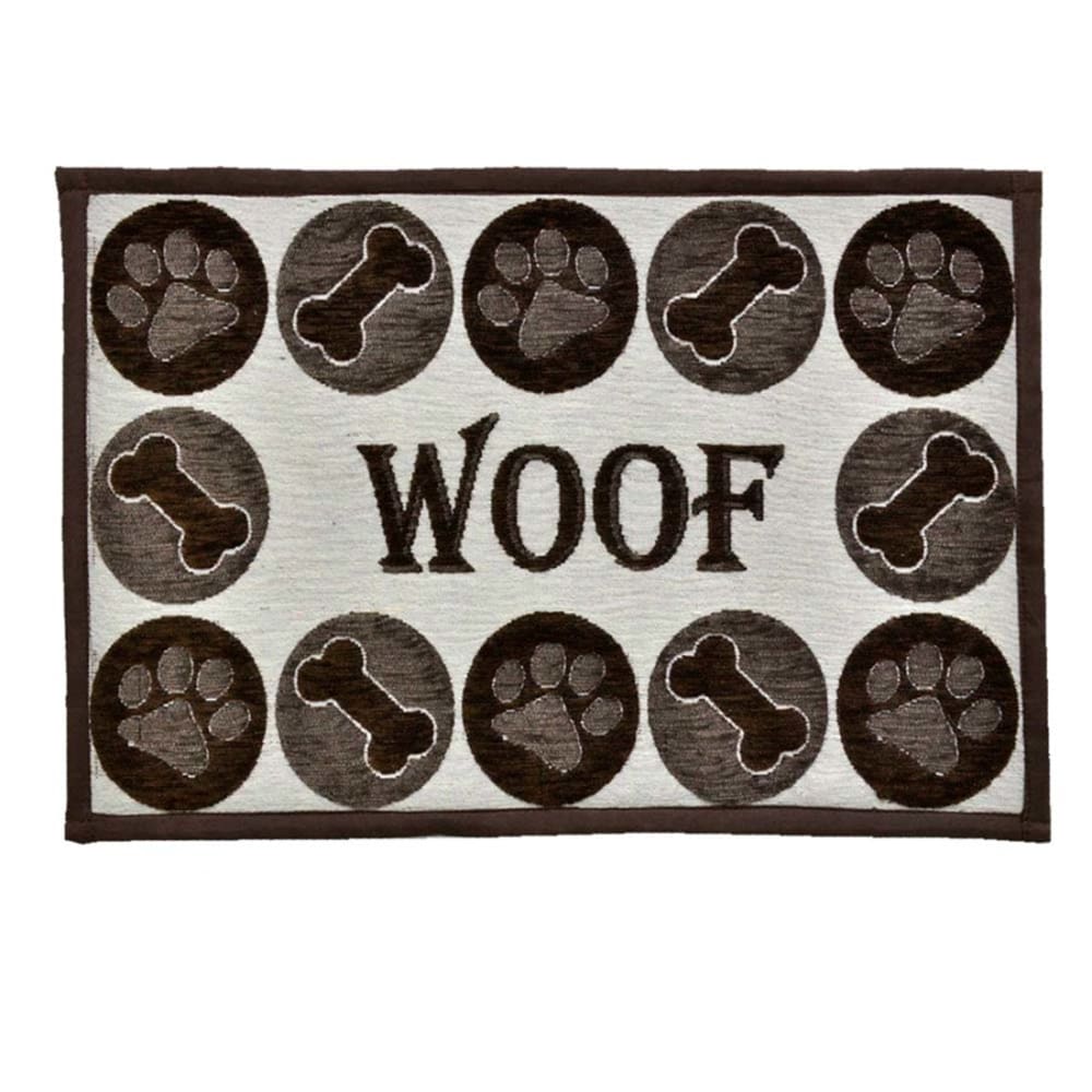 Loving Pets Fashion Mat Woof Chenille Multi-Color - Pet Supplies - Loving Pets