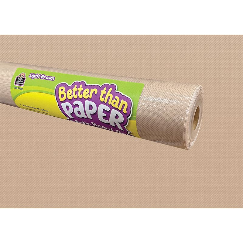 Lt Brown Bettr Papr Bulletn Rl 4/Pk - Bulletin Board & Kraft Rolls - Teacher Created Resources