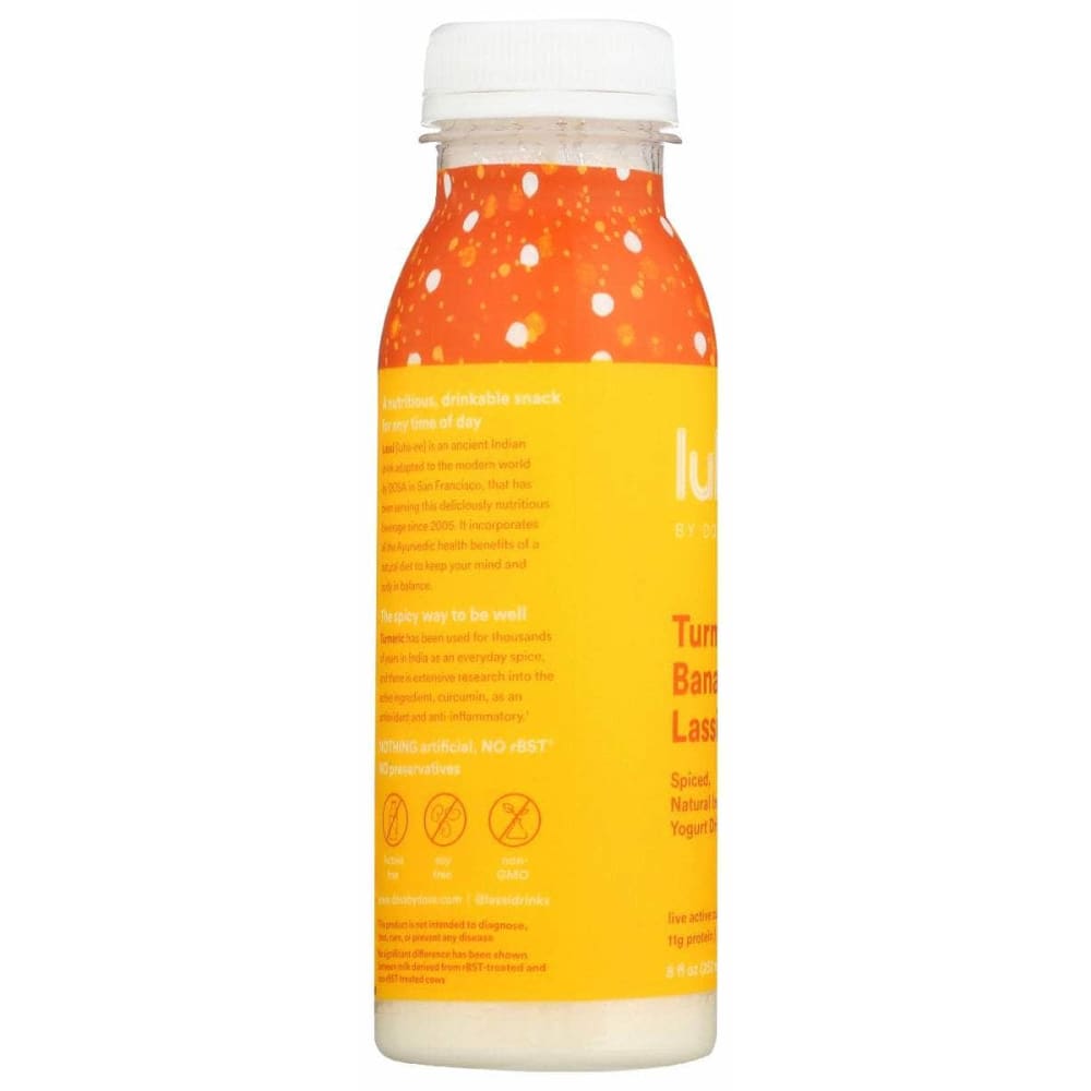 LUHSEE BY DOSA Grocery > Refrigerated LUHSEE BY DOSA: Tumeric Banana Lassi, 8 fo