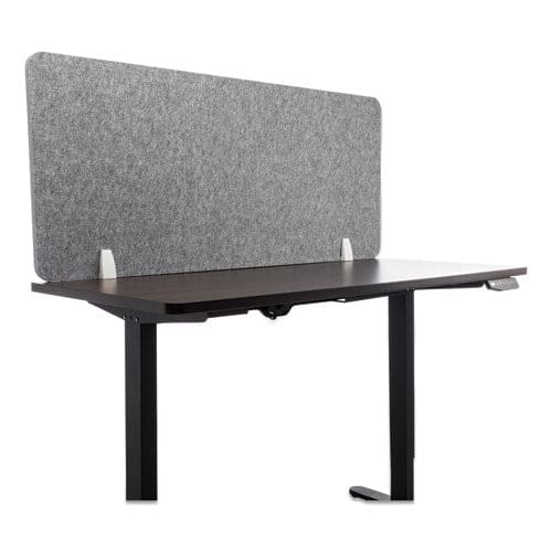 Lumeah Desk Screen Cubicle Panel And Office Partition Privacy Screen 47 X 1 X 23.5 Polyester Gray - Furniture - Lumeah