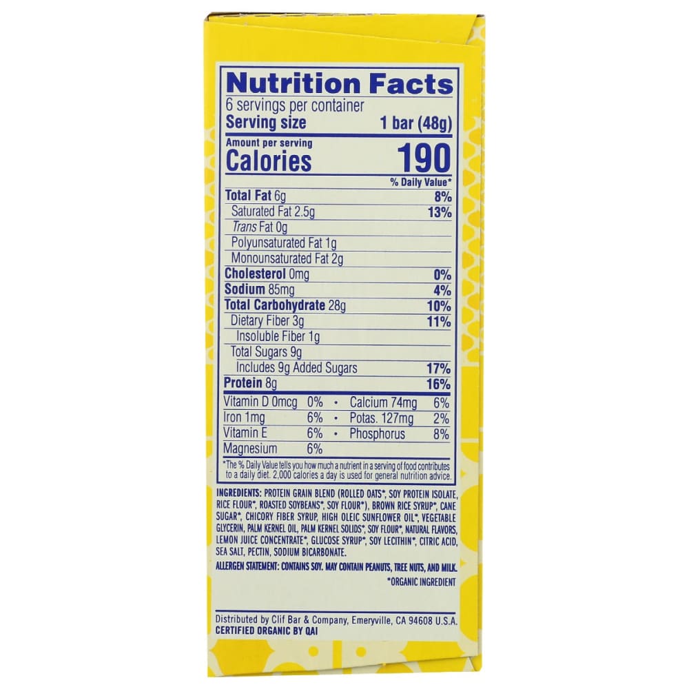 LUNA: Lemon Zest Bar 10.14 oz - Grocery > Nutritional Bars Drinks and Shakes - LUNA