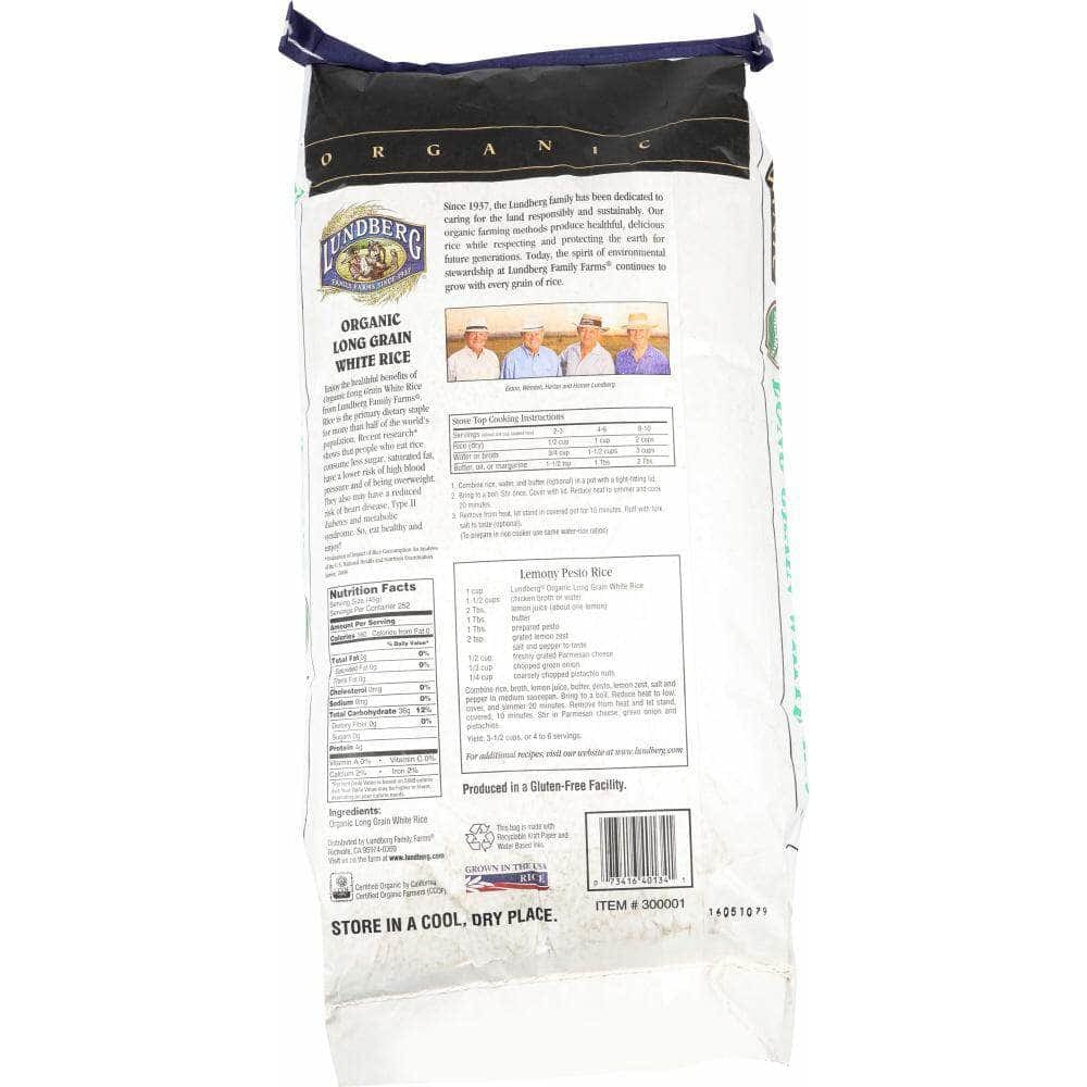 Lundberg Family Farms Lundberg Organic White Long Grain Rice, 25 lb