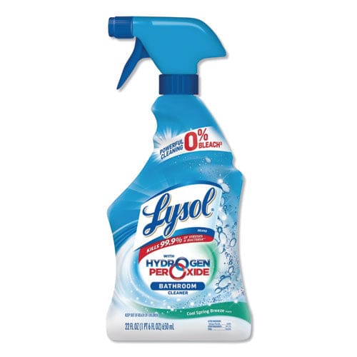 LYSOL Brand Bathroom Cleaner With Hydrogen Peroxide Cool Spring Breeze 22 Oz Trigger Spray Bottle - School Supplies - LYSOL® Brand