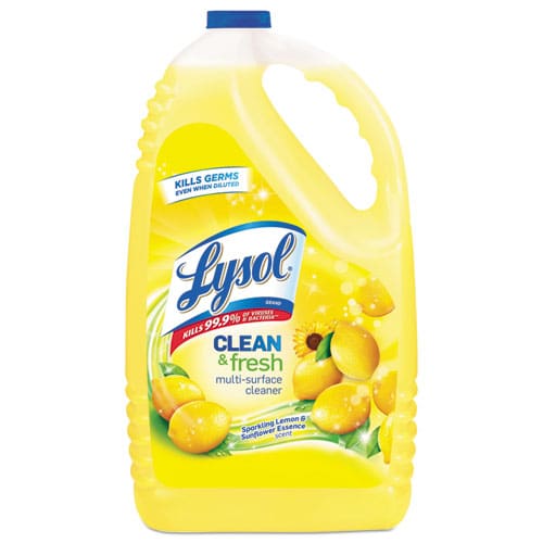 LYSOL Brand Clean And Fresh Multi-surface Cleaner Sparkling Lemon And Sunflower Essence 144 Oz Bottle 4/carton - School Supplies - LYSOL®