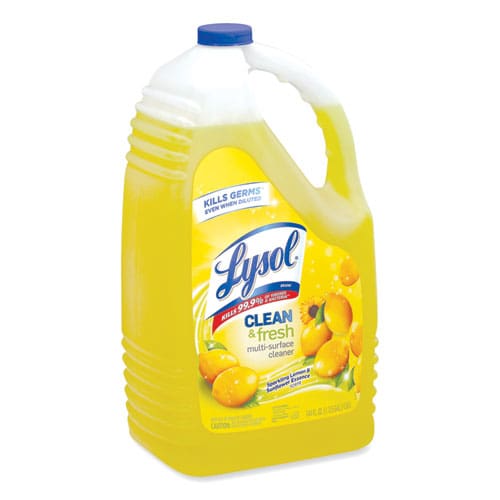 LYSOL Brand Clean And Fresh Multi-surface Cleaner Sparkling Lemon And Sunflower Essence 144 Oz Bottle 4/carton - School Supplies - LYSOL®