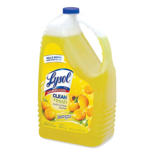 LYSOL Brand Clean And Fresh Multi-surface Cleaner Sparkling Lemon And Sunflower Essence 144 Oz Bottle - School Supplies - LYSOL® Brand