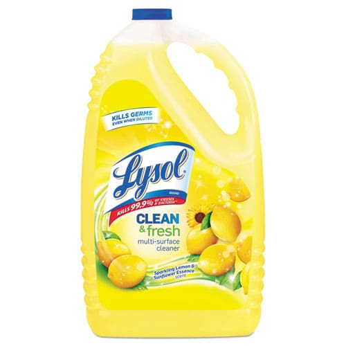 LYSOL Brand Clean And Fresh Multi-surface Cleaner Sparkling Lemon And Sunflower Essence 144 Oz Bottle - School Supplies - LYSOL® Brand