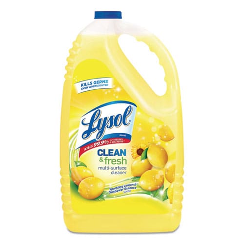 LYSOL Brand Clean And Fresh Multi-surface Cleaner Sparkling Lemon And Sunflower Essence 144 Oz Bottle - School Supplies - LYSOL® Brand