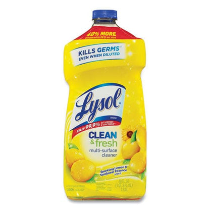 LYSOL Brand Clean And Fresh Multi-surface Cleaner Sparkling Lemon And Sunflower Essence Scent 40 Oz Bottle - School Supplies - LYSOL® Brand