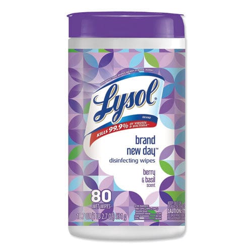 LYSOL Brand Disinfecting Wipes 7 X 7.25 Lemon And Lime Blossom 35 Wipes/canister 12 Canisters/carton - School Supplies - LYSOL® Brand