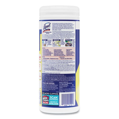 LYSOL Brand Disinfecting Wipes 7 X 7.25 Lemon And Lime Blossom 35 Wipes/canister - School Supplies - LYSOL® Brand