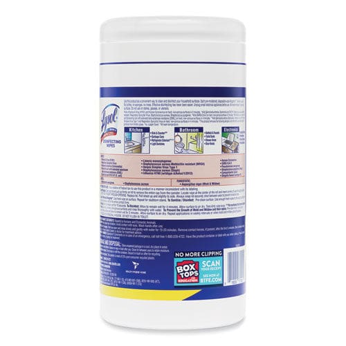 LYSOL Brand Disinfecting Wipes 7 X 7.25 Lemon And Lime Blossom 80 Wipes/canister - School Supplies - LYSOL® Brand