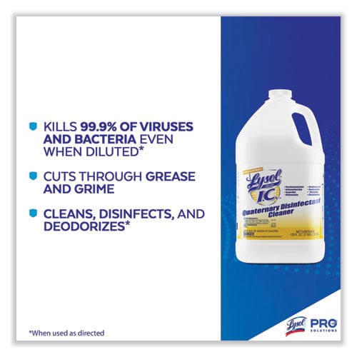 LYSOL Brand I.C. Quaternary Disinfectant Cleaner 1gal Bottle 4/carton - School Supplies - LYSOL® Brand I.C.™