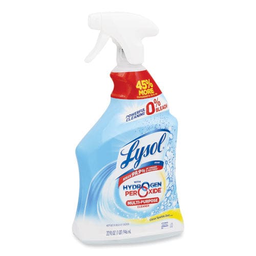 LYSOL Brand Multi-purpose Hydrogen Peroxide Cleaner Citrus Sparkle Zest 32 Oz Trigger Spray Bottle 9/carton - Janitorial & Sanitation -