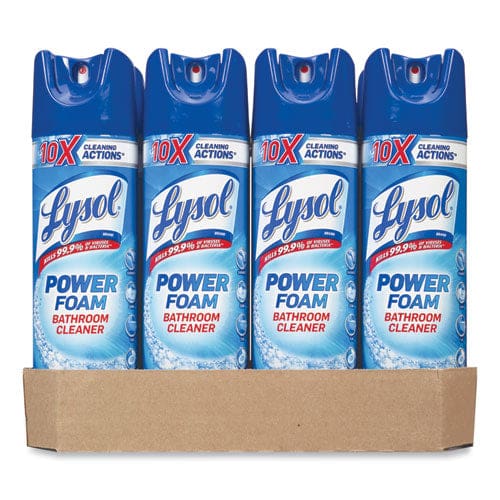 LYSOL Brand Power Foam Bathroom Cleaner 24 Oz Aerosol Spray 12/carton - School Supplies - LYSOL® Brand