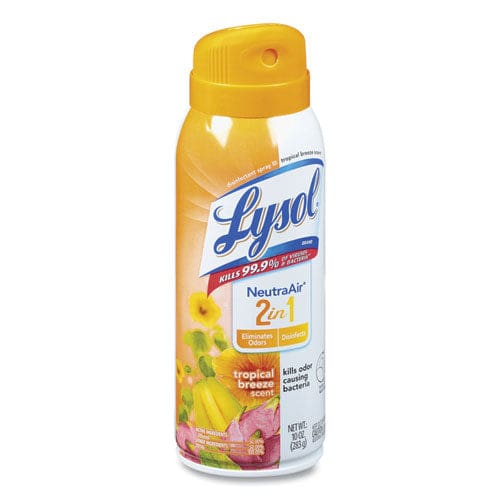 LYSOL Neutra Air 2 In 1 Disinfectant Spray Iii Tropical Breeze 10 Oz Aerosol Spray 6/carton - Janitorial & Sanitation - LYSOL® Neutra Air®