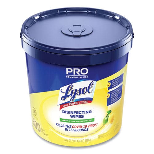 Lysol Professional Disinfecting Wipe Bucket 6 X 8 Lemon And Lime Blossom 800 Wipes - School Supplies - LYSOL® Brand