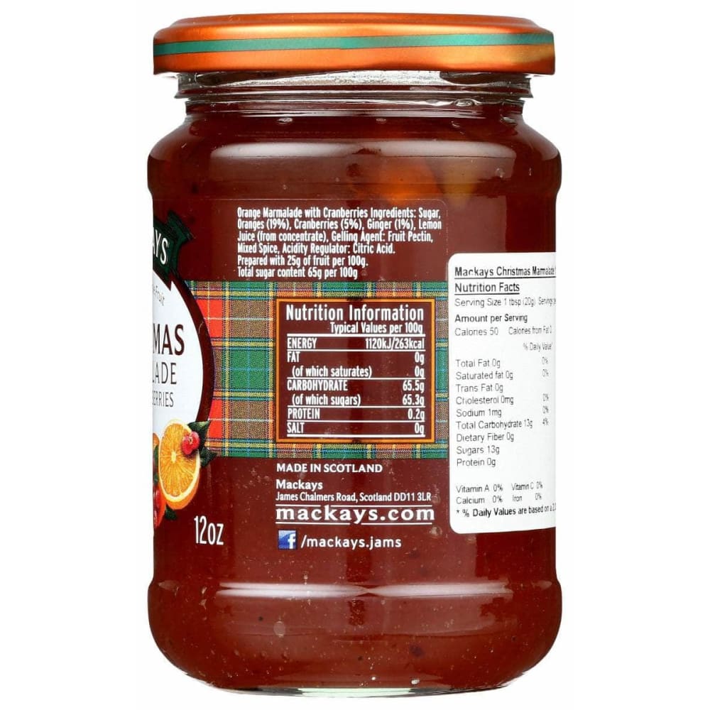 MACKAYS Grocery > Pantry > Jams & Jellies MACKAYS: Marmalade Christmas, 12 oz