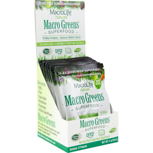 Macro Life Naturals Macro Greens 12 ea - Macro Life Naturals