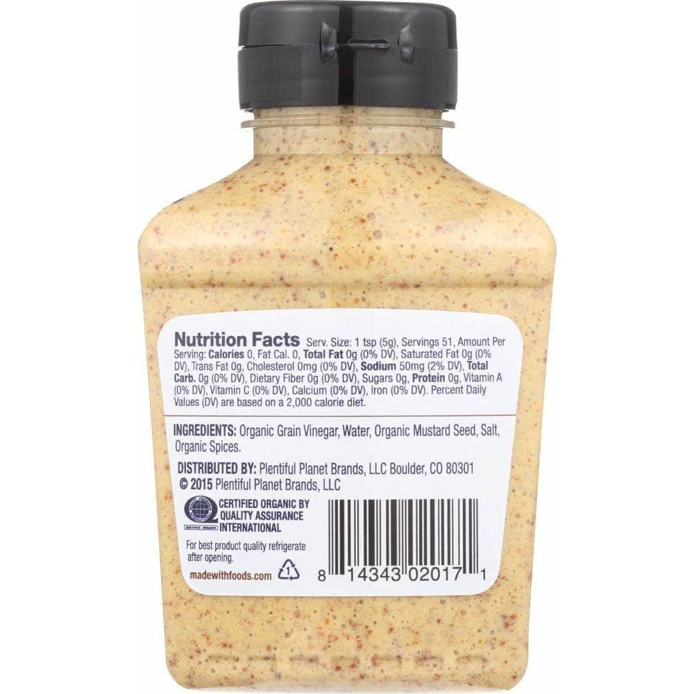 Made With Made With Organic Stoneground Mustard, 9 oz