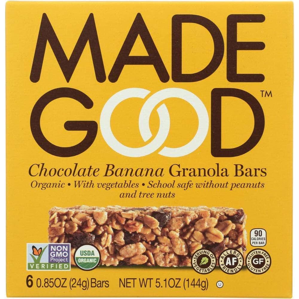 Madegood Madegood Chocolate Banana Granola Bar, 5.10 oz