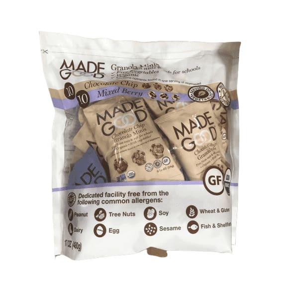 MadeGood Granola Minis Club Pack (20 ct, 0.85 oz. each) - ShelHealth.Com