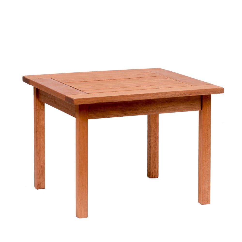 Madrid Eucalyptus Square Patio Side Table - Patio Accent Tables - Madrid