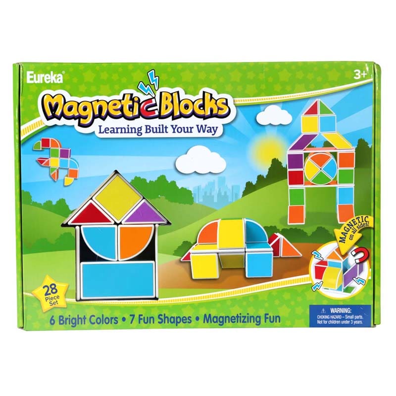 Magnetic Blocks Set Of 28 - Blocks & Construction Play - Eureka