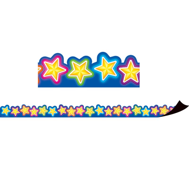 Magnetic Borders Neon Stars (Pack of 6) - Border/Trimmer - Teacher Created Resources