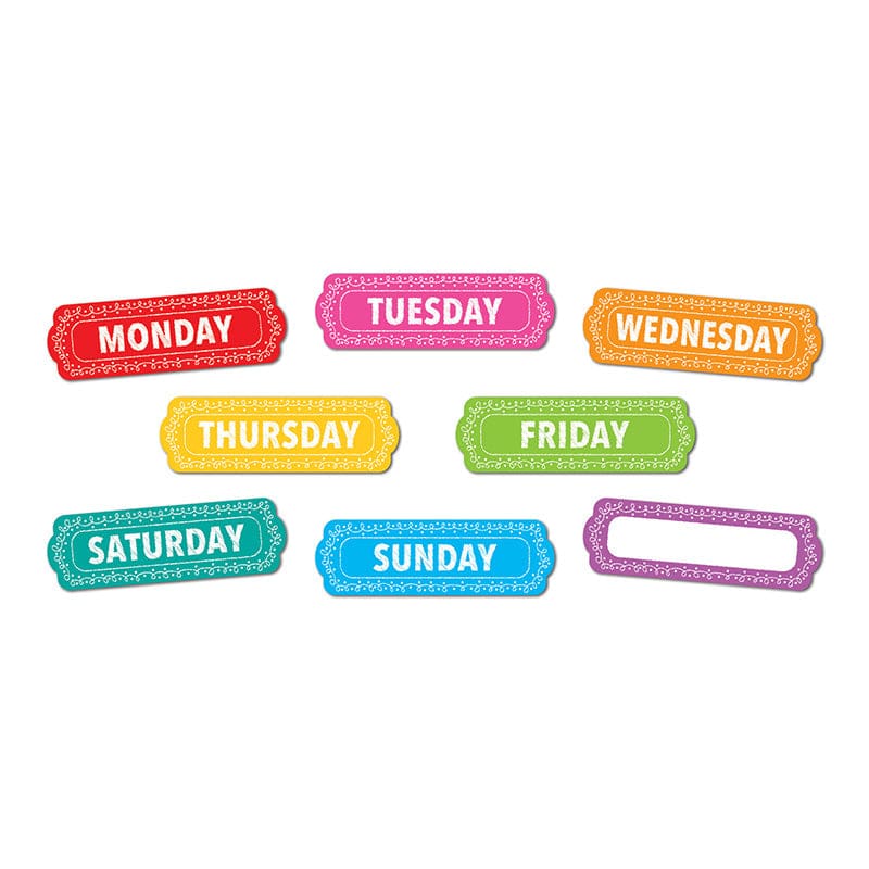 Magnetic Days/Week Chalk Loops 8Pcs (Pack of 8) - Calendars - Ashley Productions