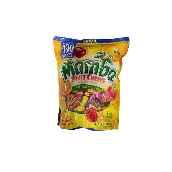 Mamba Mamba Fruit Chews Pouch, Assorted, 40 oz.