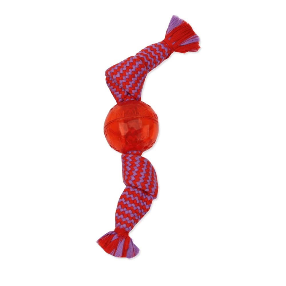 Mammoth Pet Products Candy Wraps Dog Toy With Squeaky Ball Outside Red Large 12 in - Pet Supplies - Mammoth Pet