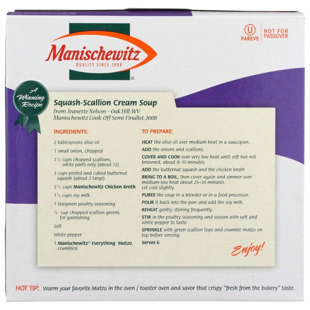 MANISCHEWITZ Manischewitz Matzo Everything, 10 Oz