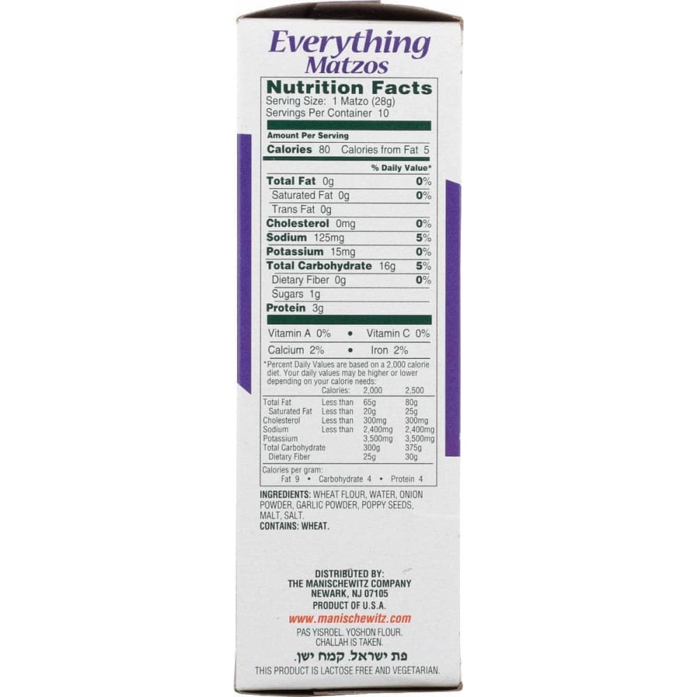 MANISCHEWITZ Manischewitz Matzo Everything, 10 Oz