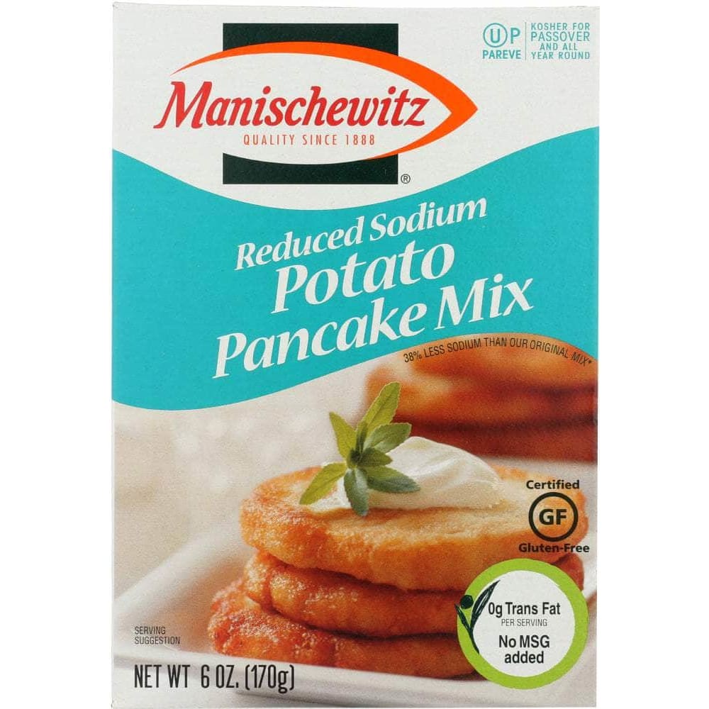 Manischewitz Manischewitz Mix Pancake Reduced Sodium, 6 oz