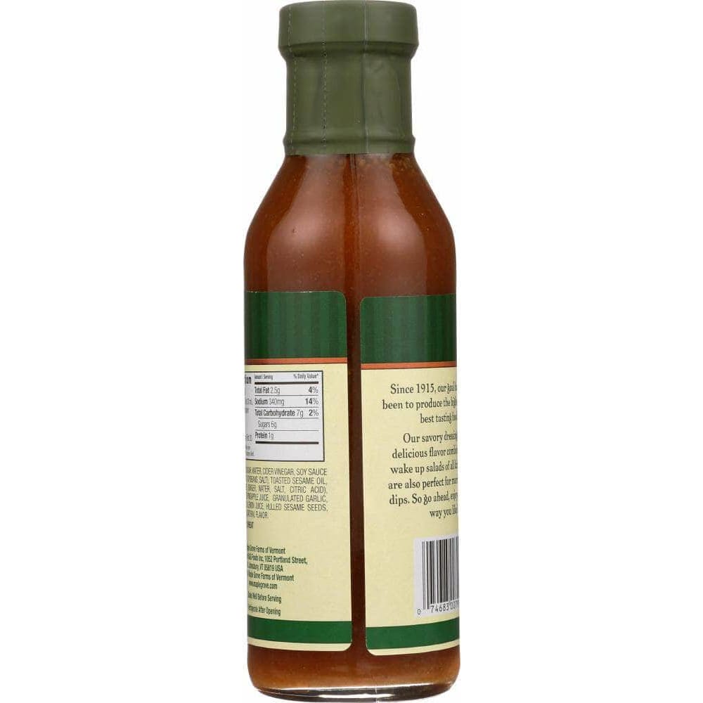 Maple Grove Farms Of Vermont Maple Grove Sesame Ginger Dressing, 12 oz