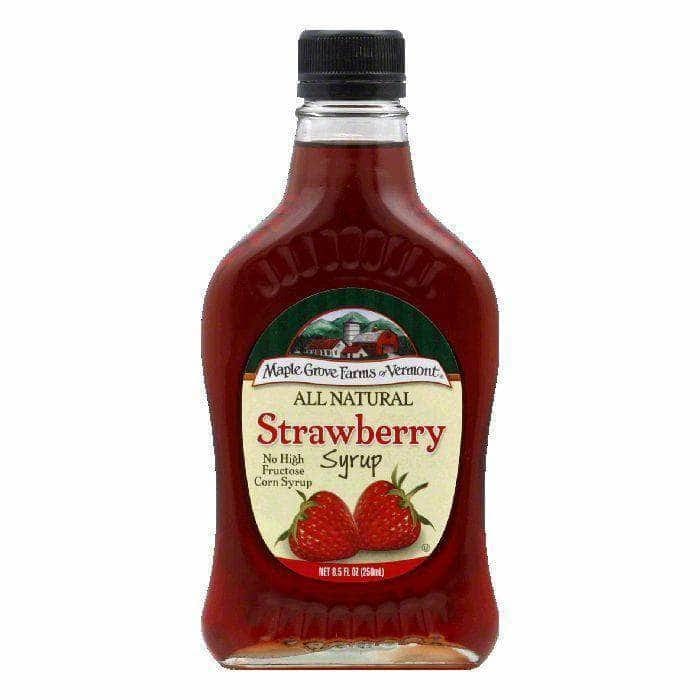 Maple Grove Farms Of Vermont Maple Grove Syrup Natural Strawberry, 8.5 oz