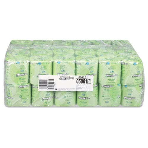 Marcal 100% Recycled 2-ply Bath Tissue Septic Safe Individually Wrapped Rolls White 330 Sheets/roll 48 Rolls/carton - Janitorial &