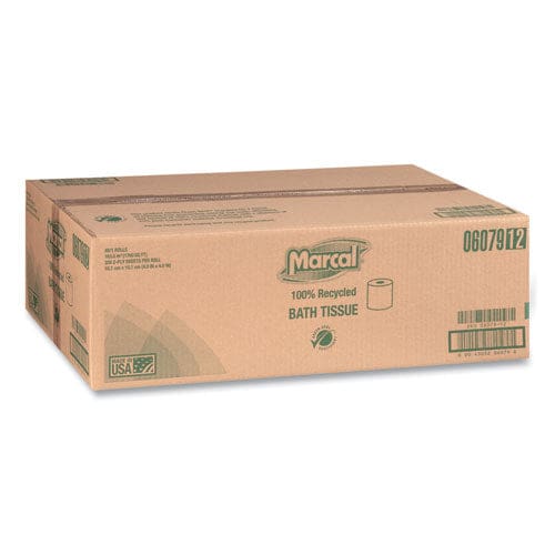 Marcal 100% Recycled 2-ply Bath Tissue Septic Safe Individually Wrapped Rolls White 330 Sheets/roll 48 Rolls/carton - Janitorial &