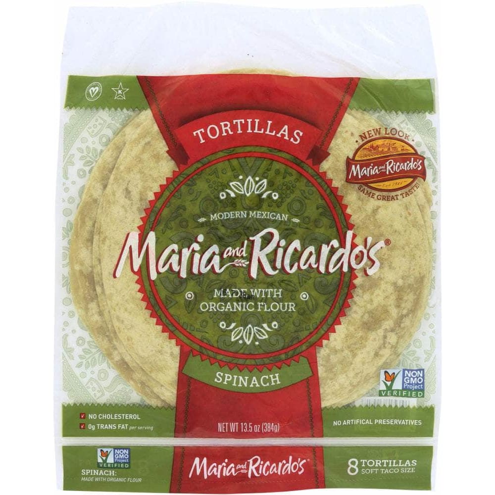 Maria And Ricardos Maria & Ricardos Spinach Tortillas, 13.50 oz