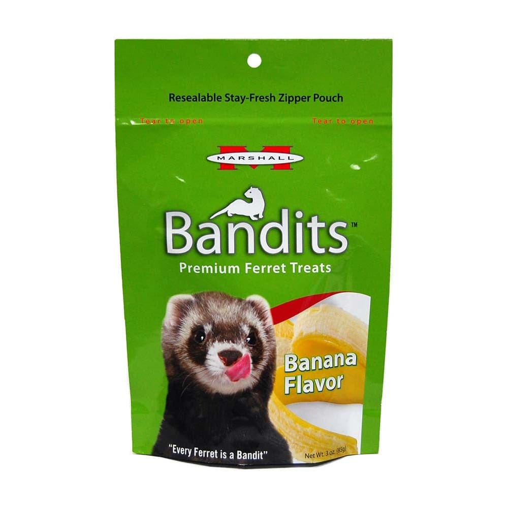 Marshall Pet Products Bandits Ferret Treat Banana 3 oz - Pet Supplies - Marshall