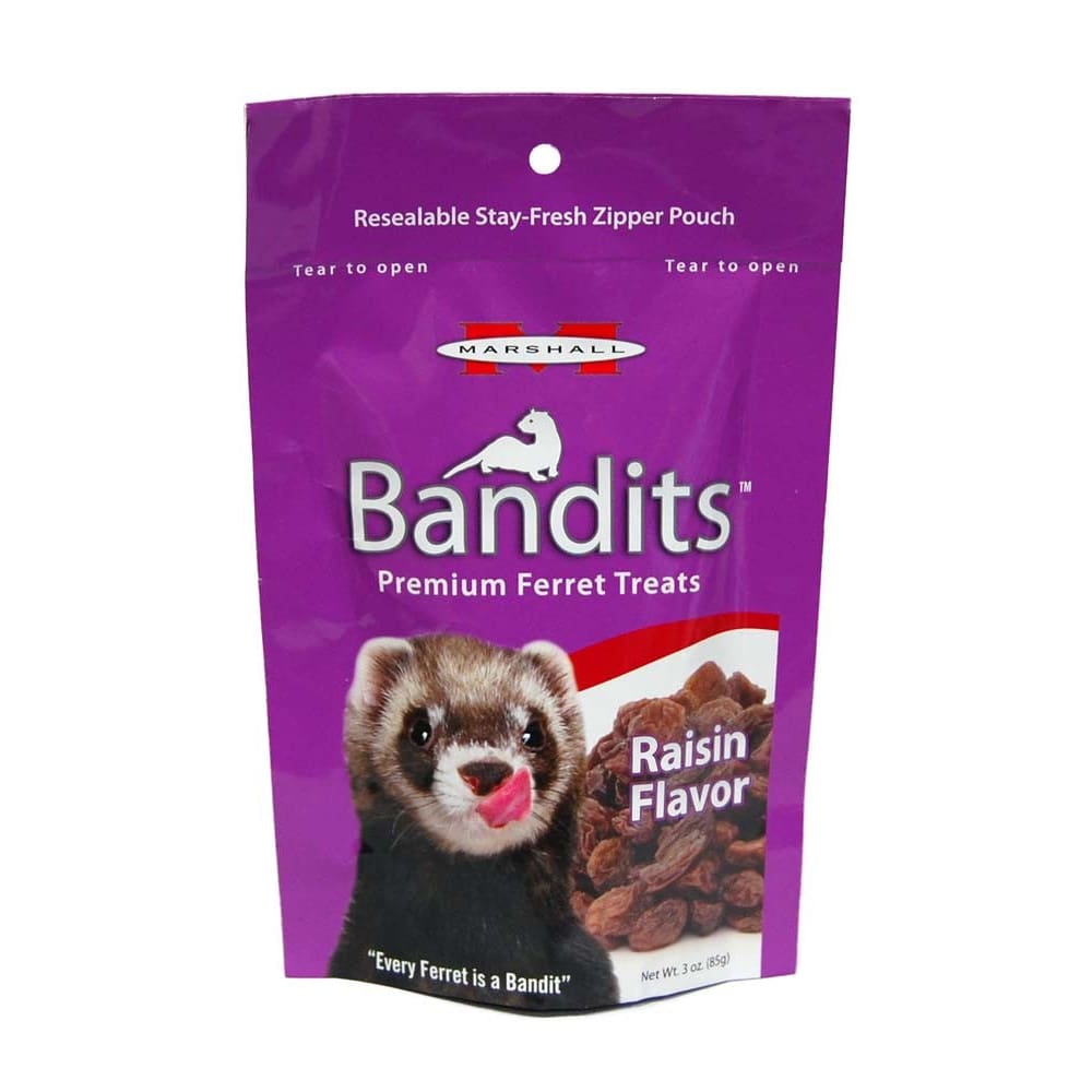 Marshall Pet Products Bandits Ferret Treat Raisin 3 oz - Pet Supplies - Marshall