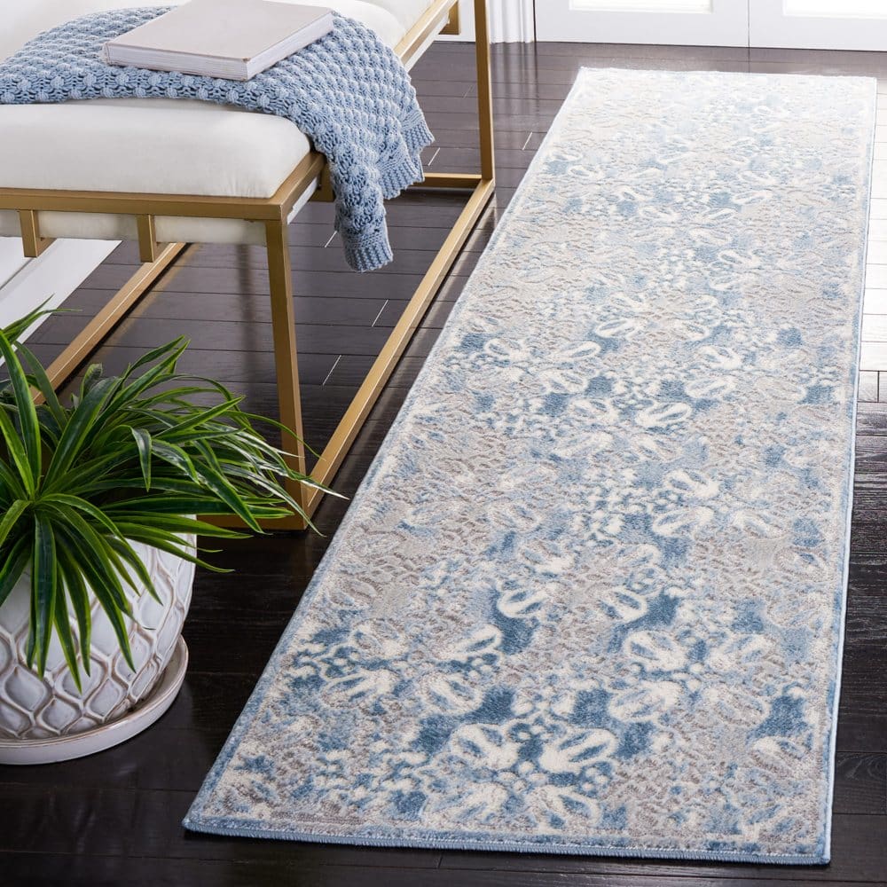 Martha Stewart Alister Area Rug Light Blue Grey Assorted Sizes - Area Rugs - Martha Stewart