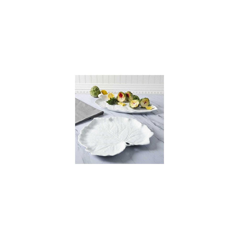 Martha Stewart Leaf Figural Serving Platter Set 2 Pack - Serveware - Martha Stewart