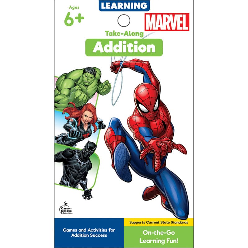 Marvel Addition My Take-Along Tablet (Pack of 12) - Math - Carson Dellosa Education